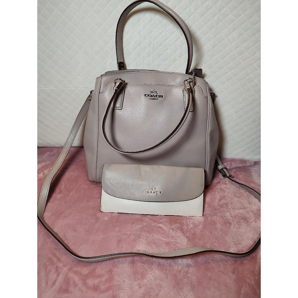 2 COACH items. Coach Minetta Cross body Bag and Wallet.